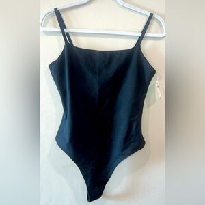 NWT Gap power cami thong bodysuit black size small